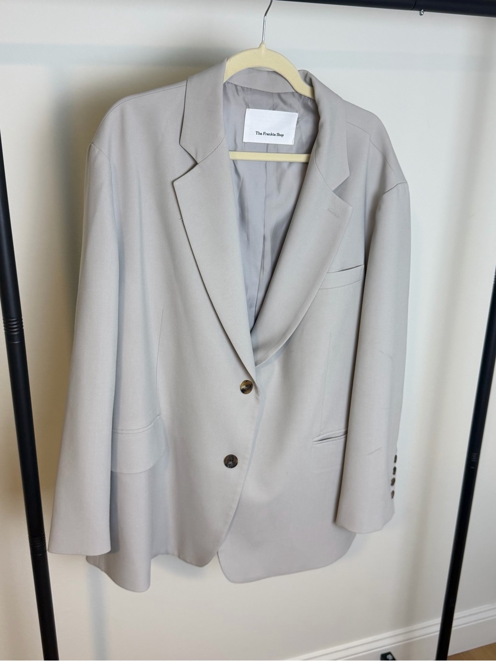 The Frankie Shop Blazer- Oversized Light Grey